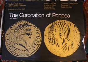 Poster for 'The Coronation of Poppea' at the London Coliseum