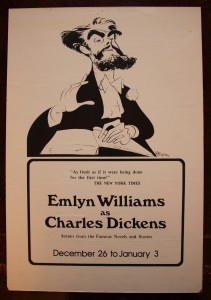 Poster for 'Emlyn Williams as Charles Dickens'