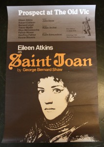 Poster for 'Saint Joan' by Prospect at The Old Vic