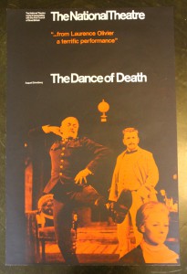 Poster for'The Dance of Death' at The National Theatre