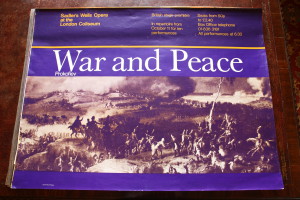 Poster for 'War and Peace' at the London Coliseum