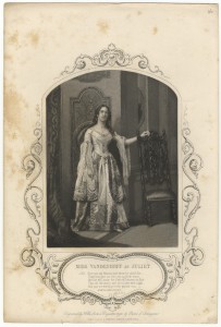 Miss Vandenhoff as Juliet