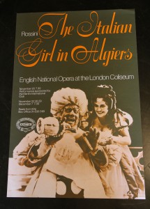 Poster for 'The Italian Girl in Algiers' at the London Coliseum