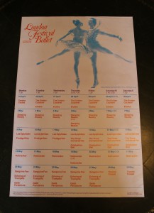 Poster for London Festival Ballet at the London Coliseum