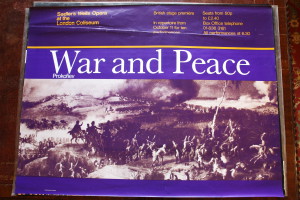 Poster for 'War and Peace' at the London Coliseum