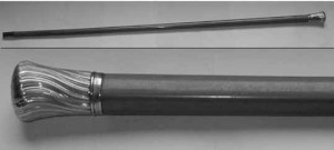 William Farren's cane used by him  in the part of Sir Peter Teazle
