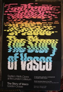 Poster for 'The Story of Vasco' at the London Coliseum