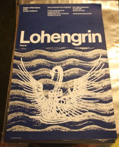Poster for Lohengrin at the London Coliseum